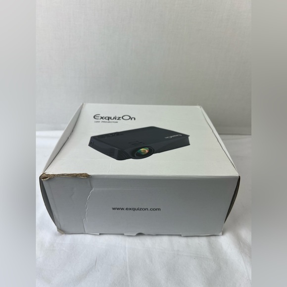 ExquizOn LED Projector White New In Box - Picture 2 of 5